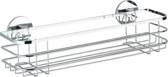 WENKO Estanter&iacute;a Maxi Cromada Para Ba&ntilde;o 38 Cm