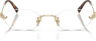 Miu Miu 0mu 53wv Rimless Oval Lenses Eyeglasses