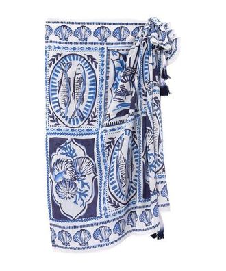 Echo Montauk Tile Sarong in Ultramarine at Nordstrom