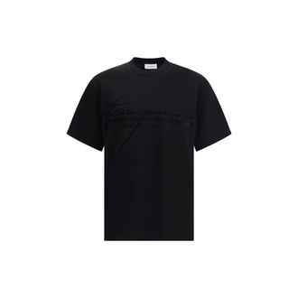 Ferragamo Black Cotton Mens T-Shirt