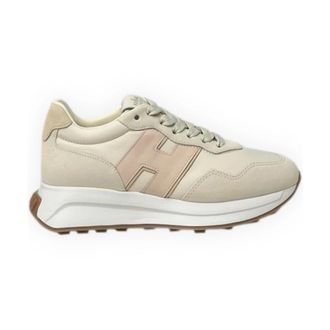 Hogan Sneakers, female, White, 7 UK, Logo Patch Panelled Trainers