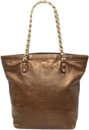 Gucci Pre-owned Capri Tote Bag - Dames - Vintage Shopper - Bruin - ONE Size - Leer - Vintage