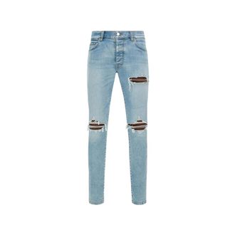 Amiri Mx1 Ripped-design Jeans