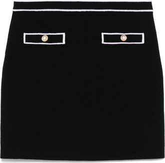 Alice & Olivia Cotton Mini Skirt