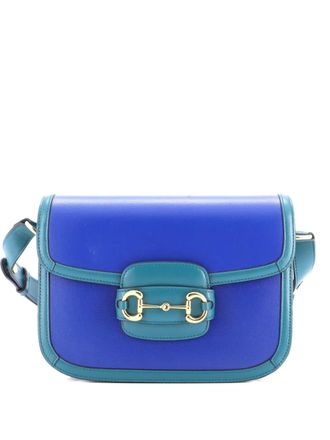 Gucci Horsebit 1955 Leather Small shoulder bag - Blue