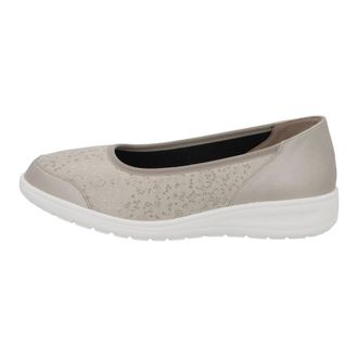 Solidus Gesloten teenslipper - Dames - Schoenen - Beige - Maat: 41 EU Leer