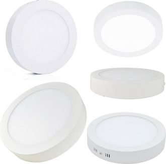 Trade Shop Trade Shop Traesio - Trade Shop - Panel De Techo Foco Redondo Led Foco 6-12-18-24 Vatios Fr&iacute;o C&aacute;lido - -24 Vatios -ronda