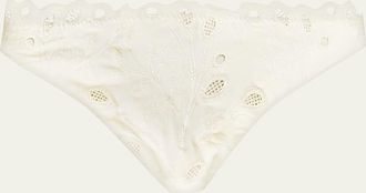 SIMKHAI Gina Embroidered Bikini Bottoms