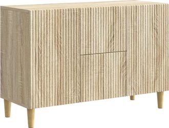 vidaXL Aparador Roble Sonoma 89 X 34,5 X 60 Cm Madera De Ingenier&iacute;a Vidaxl