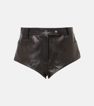 Magda Butrym High-rise leather shorts
