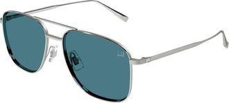 Dunhill DU0118S 004 Mens Sunglasses Silver Size 57
