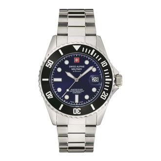 Swiss Alpine Military Master-Diver Analog Quarz 7053.1138 - unisex - Accessoires - Grijs - Maat: ONE Size