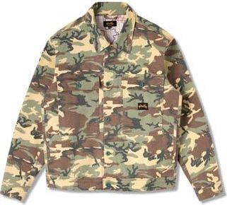 Stan Ray Woodland Camo Lined Cotton Canvas Trucker Jacket in Woodland Dpm Duck at Nordstrom Rack, Size Medium