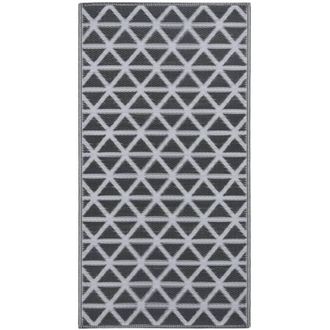 vidaXL Alfombra De Exterior Arakil Negra 190x290 Cm Pp Vidaxl