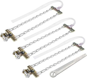 OEM 3 Piezas De 235-285 Mm, Cadena Antideslizante Para Neum&aacute;ticos De Invierno, Para Barro, Hielo Y Nieve, Cintur&oacute;n De Seguridad Para Neum&aacute;ticos De Coche, 