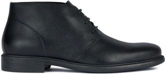 Geox Terence Enkellaarsjes - Heren - Veterlaarzen - Zwart - 44 EU - Katoen - Schoenen
