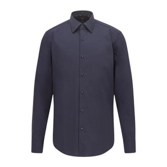 HUGO BOSS Zakelijk Overhemd - Heren - Zakelijke Overhemden - Blauw - 3XL - Katoen - Overhemden