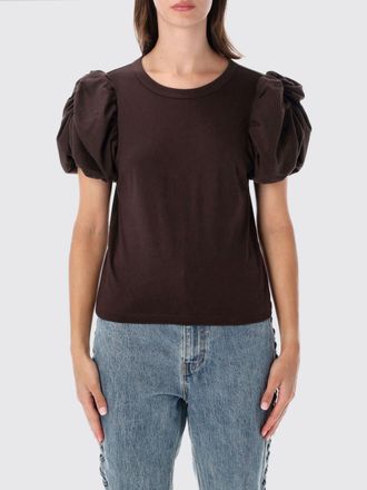 Rotate T-shirt in cotone organico con maniche corte a palloncino