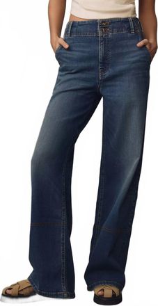 Pilcro The Knit High Rise Wide-Leg Trouser Jeans In Blue