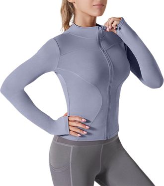 Generic Womens Rash Guards UPF 50+ Sunscreen Jacket Sale Clearance,Ladies Sun Protection Long-sleeved Round-neck Zipper Yoga Coat Lightweight Quick-drying UV 