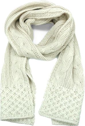 Portolano Chunky Cable Knit Scarf in Snow White at Nordstrom Rack