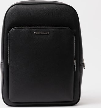 A|X Armani Exchange Mens Faux Leather Backpack - Navy - One Size