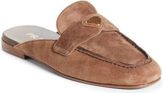 Prada Logo Loafer Mule in Cannella at Nordstrom, Size 7.5Us