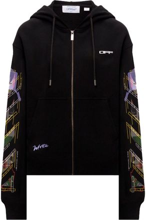 Off-white Archigeography Arrow Skate Zip Hoodie