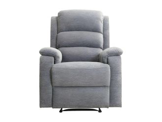 VENTE-UNIQUE.COM Sill&oacute;n relax tela gris