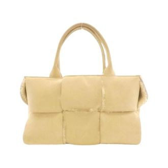 Bottega Veneta Pre-owned Suede Shoulder Bag - Pre-owned - Mujer - Beige - ONE SIZE
