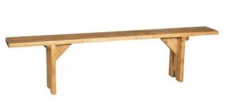 Biscottini International Banco Largo De Madera Maciza Para Exterior Interior Asiento De Madera Maciza Y Robusta Banco De Cocina Y Jard&iacute;n Made In Italy