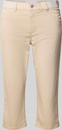 Angels Caprihose mit elastischem Bund Modell AnnaCapri Sporty in Sand, Gr&ouml;&szlig;e 34