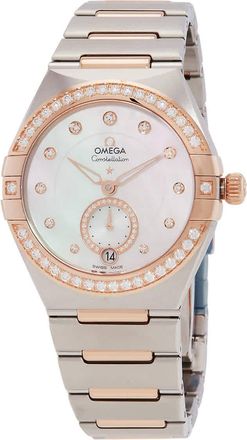 Omega Constellation Automatic Chronometer Diamond Mother of Pearl Dial Ladies Watch 131.25.34.20.55.001