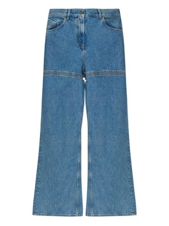 The Attico Jeans con dettaglio cut-out - Blu