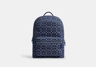 Coach Charter Backpack In Signature Denim