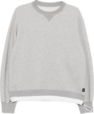 sacai Felpa con applicazione - Grigio