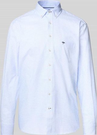 Fynch-Hatton Fynch-Hatton Regular Fit Freizeithemd mit Button-Down-Kragen Modell All Season in Bleu, Größe XXXL