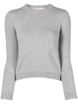 Extreme Cashmere crew-neck ribbed-knit jumper - women - Cashmere/Nylon/Spandex/Elastane - One Size - Grey