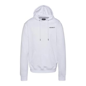 Schott NYC Imprim&eacute; USA Hoodie - Heren - Hoodies - Wit - L - Katoen - Hoodies & sweatvesten