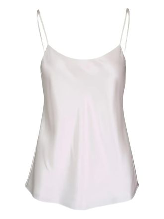 Lafayette 148 New York Top con spalline sottili - Bianco