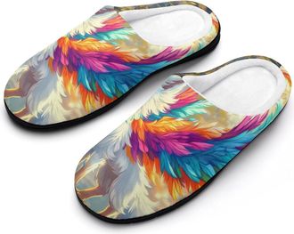 Generic Colorful Fox Mens Slippers Comfortable And Non-slip Cotton Slipper Shoe for House