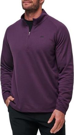 Travis Mathew Upgraded Half Zip Pullover in Plum at Nordstrom Rack, Size Large