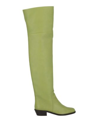 Ferragamo Bucaneve Leather Over-The-Knee Boots