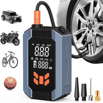 OEM Compresor De Aire Port&aacute;til, Inflador De Neum&aacute;ticos Para Autom&oacute;vil Recargable De 150 Psi Con 4 Modos, Pantalla Lcd Digital Y Puerto Usb C, Mini Compres