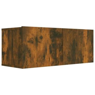 Berkfield Home Classic 4 Piece TV Cabinet Set Smoked Oak Engineered Wood in Brown