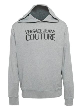 Versace Hoodie met logoprint - Grijs