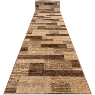 RugsX Rugsx - Alfombra De Pasillo Karmel Deski Tableros - Tuerca 80cm Beige 80x280 Cm