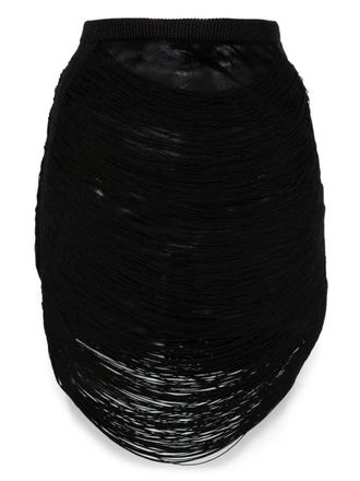 The Attico Lace-Up Mini Skirt