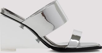 Alexander McQueen Alexander Mcqueen Womens Sandals - Silver Leather - Size EU 37