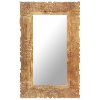 vidaXL Mirror 80x50 cm Solid Mango Wood vidaXL